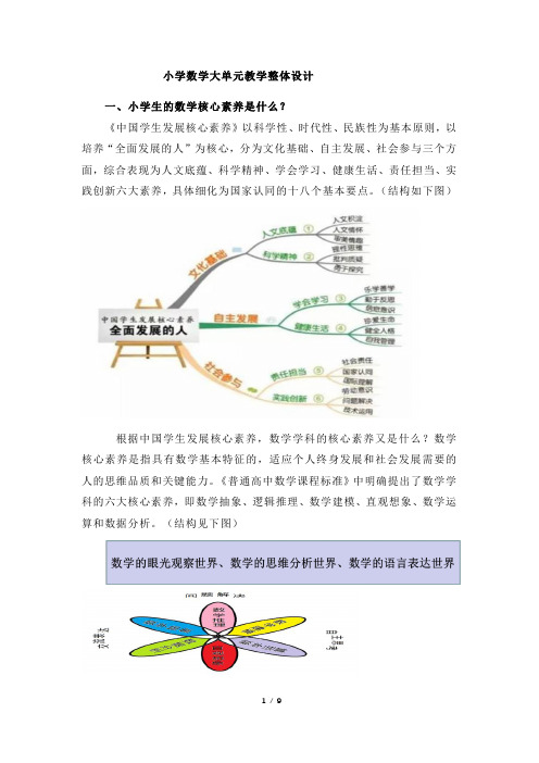 小学数学大单元教学整体设计