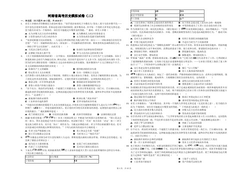 最新2019-2020年河南省高考历史模拟试卷(二)解析版