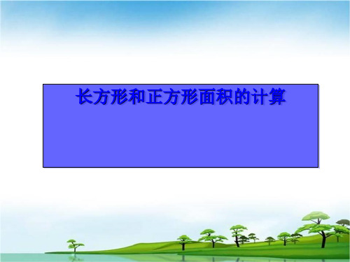 三年级下册数学课件5.2长方形和正方形的面积北京版21页