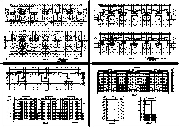 某市大型商住楼建筑设计施工图