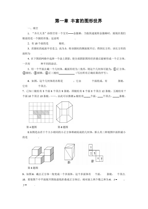 北师大版 七年级数学第一章复习资料