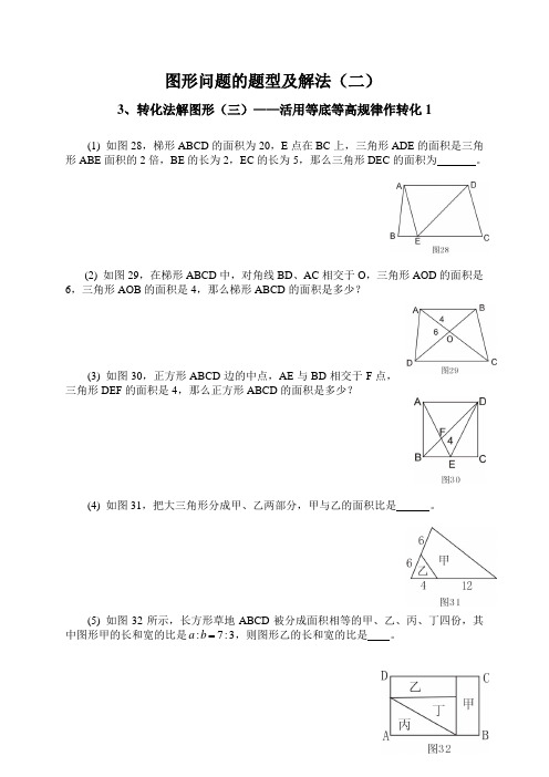 图形问题的题型及解法(二)