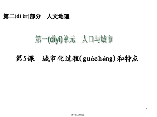 思维导图高考地理人教版一轮课件第部分城市化过程和特点