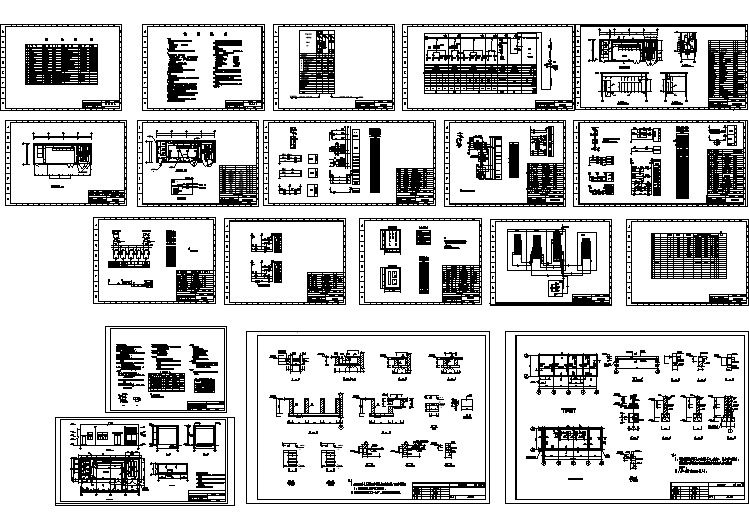 某地区 (5)号变电所成套设计cad施工图