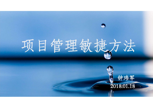 钟玮军-项目管理敏捷方法