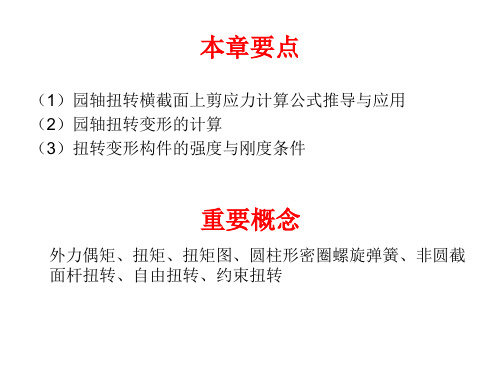 园轴扭转横截面上剪应力计算.ppt