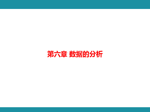 第六章 数据的分析 思维图解+综合与实践  知识考点梳理(课件)北师大版数学八年级上册