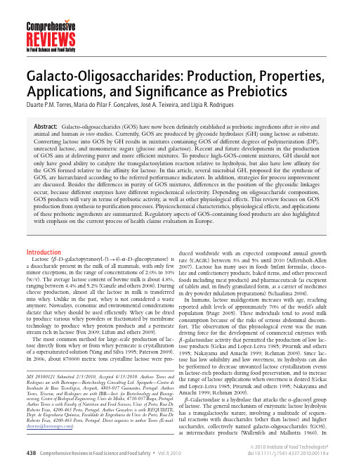 Galacto-Oligosaccharides