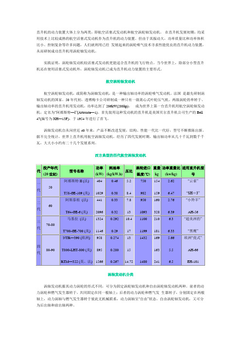 直升机发动机