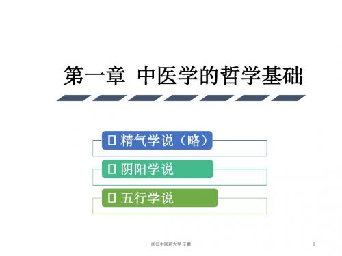 第一章中医学的哲学基础2015.10.29