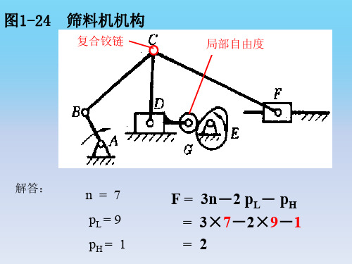 机械设计基础作业答案-2018