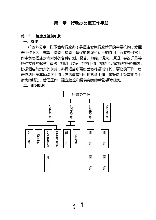 三星级酒店行政办工作手册old