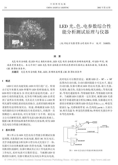 LED光_色_电参数综合性能分析测试原理与仪器