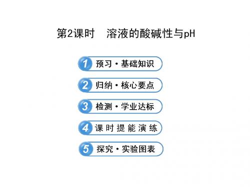 【全程复习方略】高中化学(鲁科版)选修四配套课件：3.1.2 溶液的酸碱性与pH