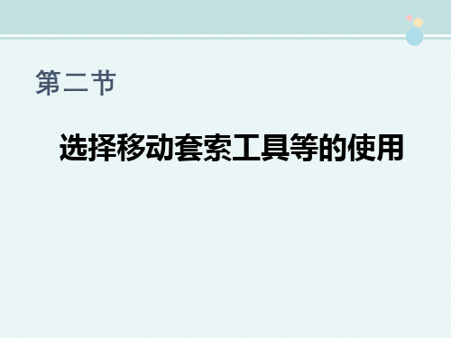 〖2021年整理〗《选择移动套索工具》完整版教学课件PPT