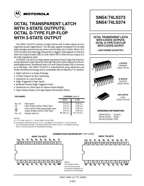 SN54LS373中文资料