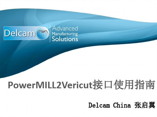 PowerMILL2Vericut接口使用指南