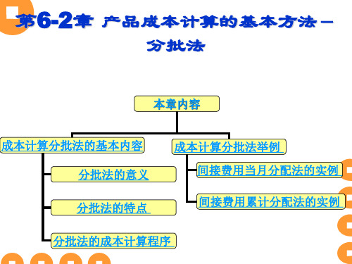 人大成本会计课件06-2(分批法)