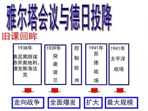 3.3.2雅尔塔会议与德日投降