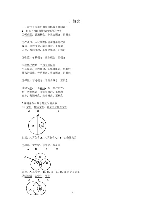 逻辑学复习资料