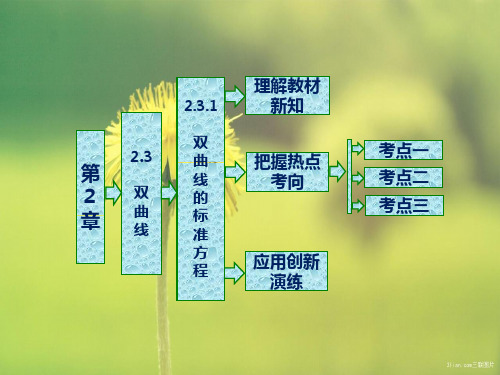 高中数学课件第2章 2.3 2.3.1 双曲线的标准方程