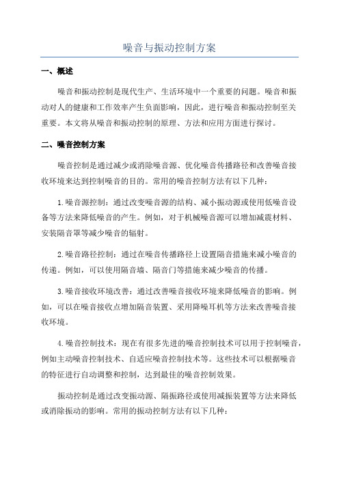 噪音与振动控制方案