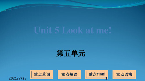 译林版(三起)三级上册英语Unit 5 Look at me (共14张PPT)