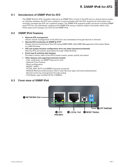 ATS-00_EN SNMP IPv6设备说明说明书