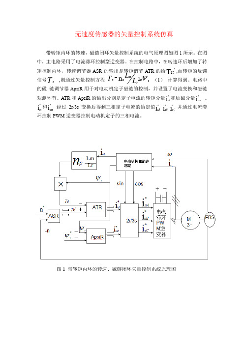 无速度传感器的矢量控制系统仿真