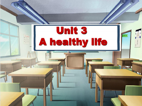 人教版英语选修六Unit 3 A healthy Life(第一课时) 课件(共27张PPT)