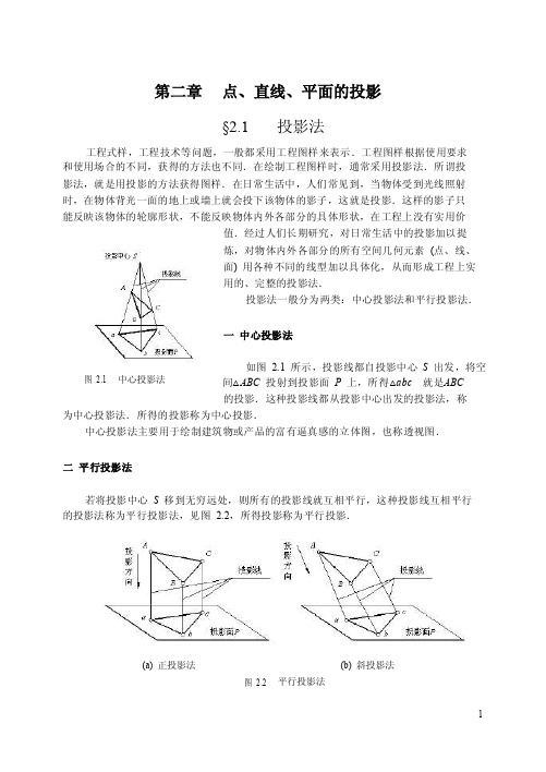 点线面的投影