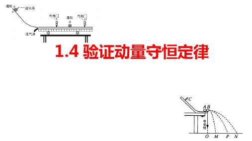 物理人教版(2019)选择性必修第一册1.4实验：验证动量守恒定律(共18张ppt)