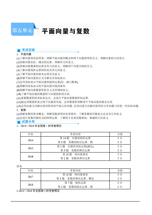 2020高考文科数学(人教版)一轮复习讲义：第30讲 平面向量的概念及线性运算 含答案