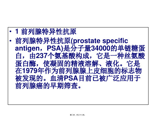 前列腺癌方面免疫组化基础知识