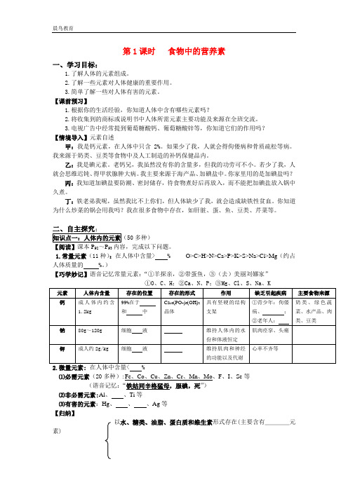 2021春科学版九年级化学下册 第9章 导学案