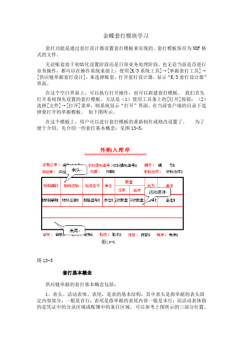 金蝶ERP单据套打学习