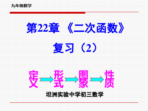 第22章《二次函数》复习课PPT课件(人教版)