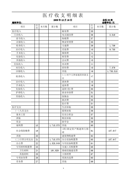 2020年整理医疗收支明细表.doc