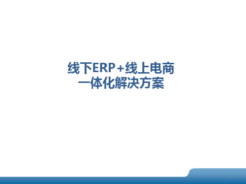 电商ERP介绍PPT学习课件