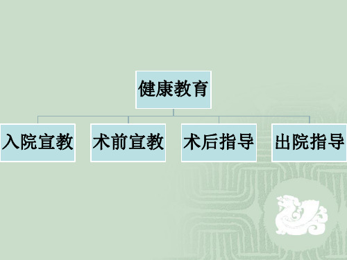 白内障患者的健康教育