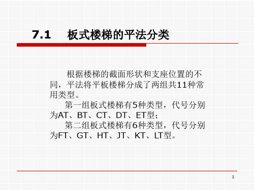 板式楼梯平法施工图识读