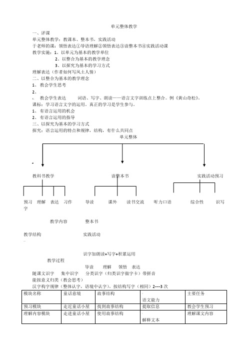 李怀源讲座.doc评课——单元整体教学