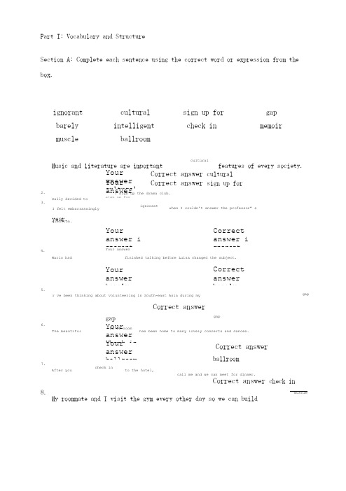 unit1_新标准大学英语_视听说_综合教程_网上作业_答案.doc