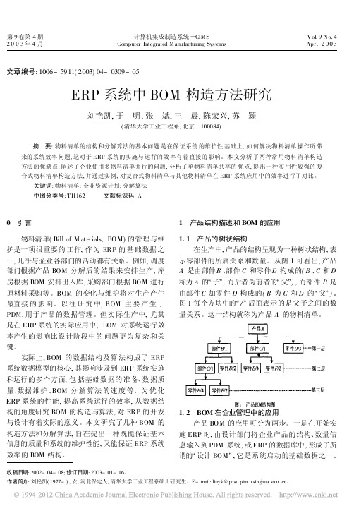 [7]ERP系统中BOM构造方法研究