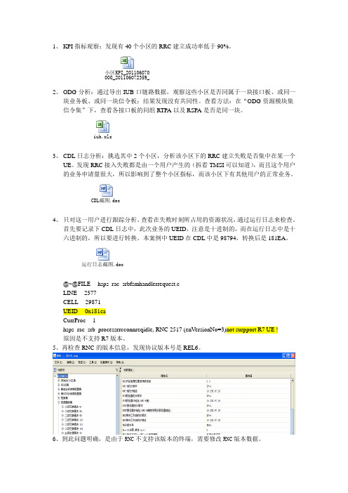 RRC建立失败分析流程