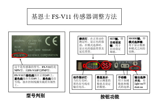 基恩士FS-V11调整步骤