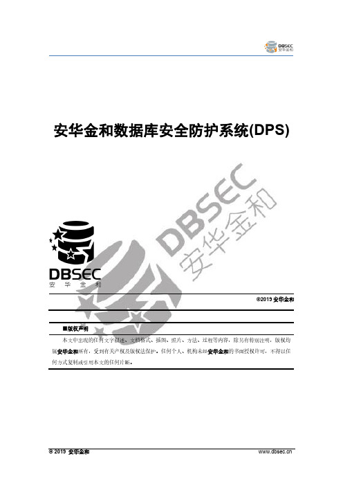 安华金和数据库安全防护系统(DPS)