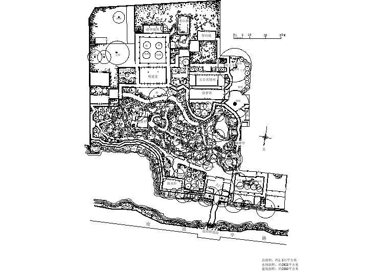 【苏州】古典名园沧浪亭平面图