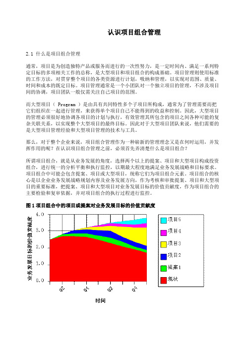 认识项目组合管理