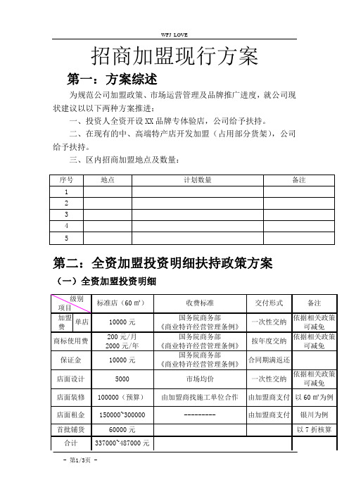 实体店招商加盟手册